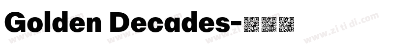 Golden Decades字体转换 Golden Decades字体转换
